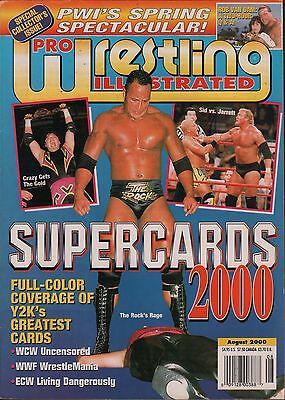 Pro Wrestling Illustrated August 2000 The Rock, Sid Vicious EX 123115DBE