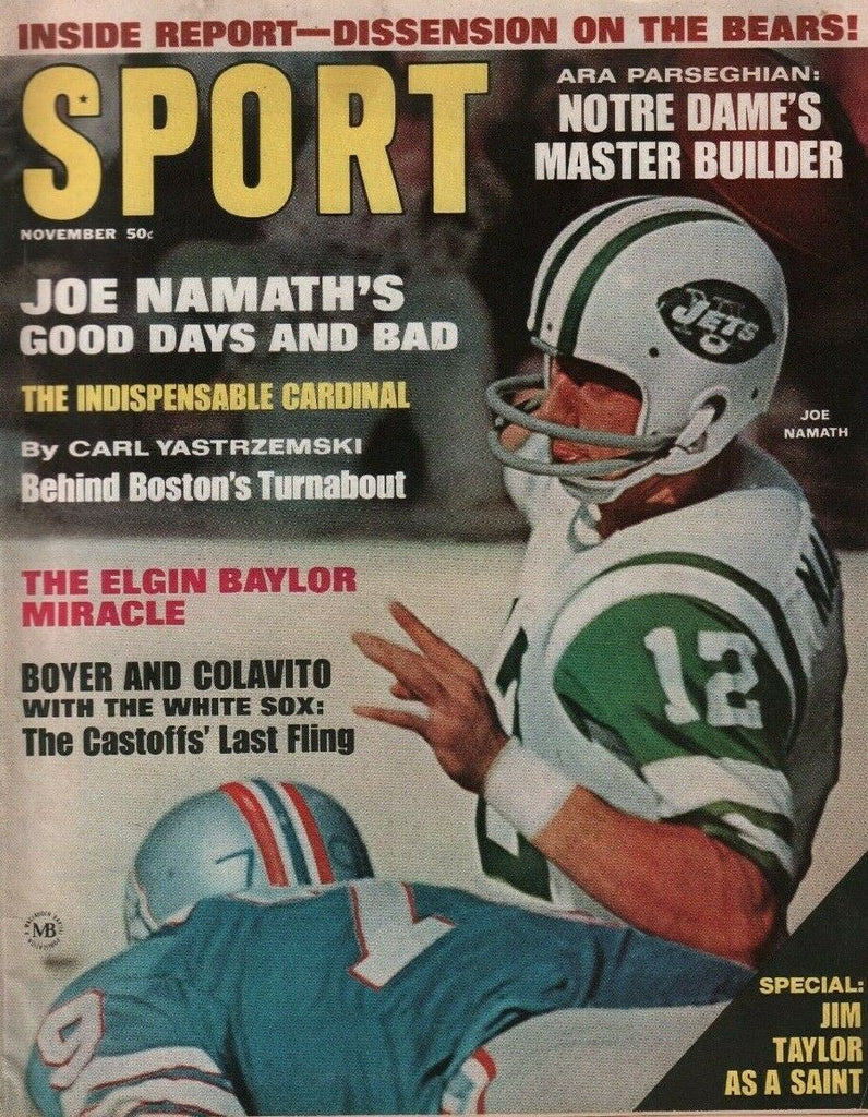Sports November 1967 Joe Namath Carl Yaztrzemski 050719DBE2