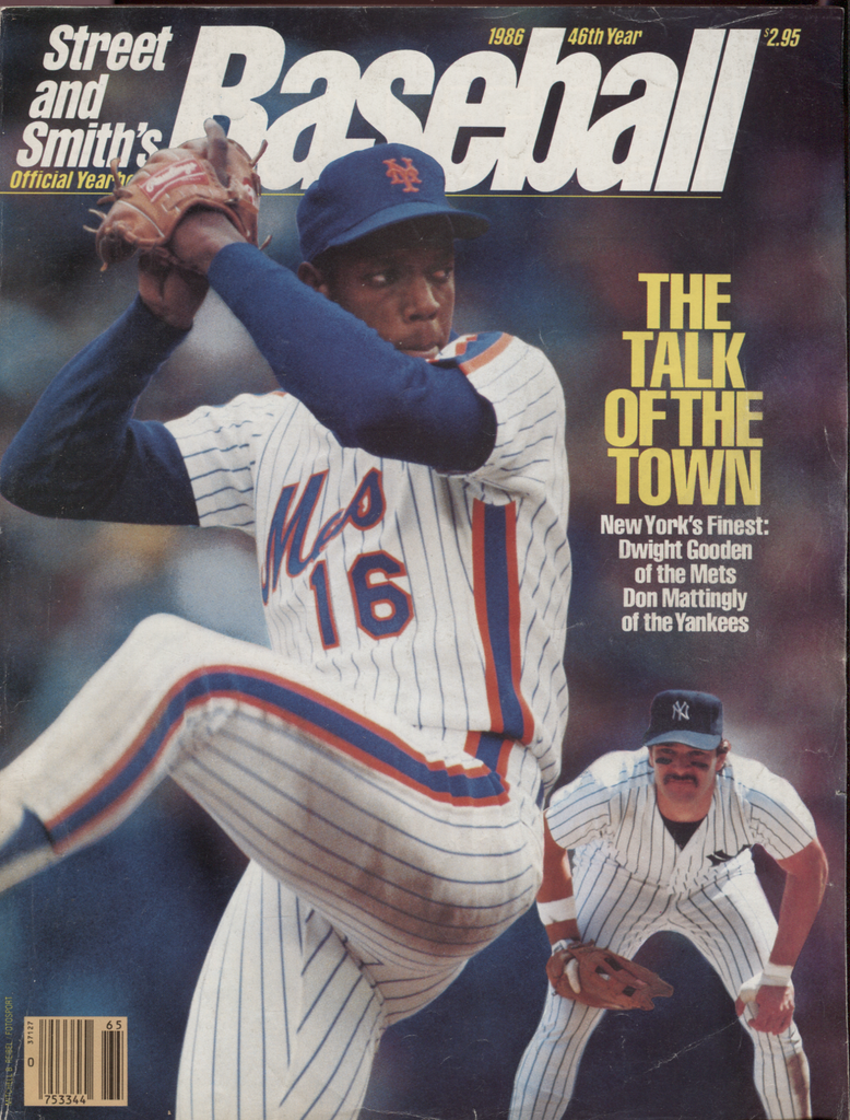 Steet and Smiths Baseball 1986 46th Year Don Mattingly Doc Gooden 041020DBE