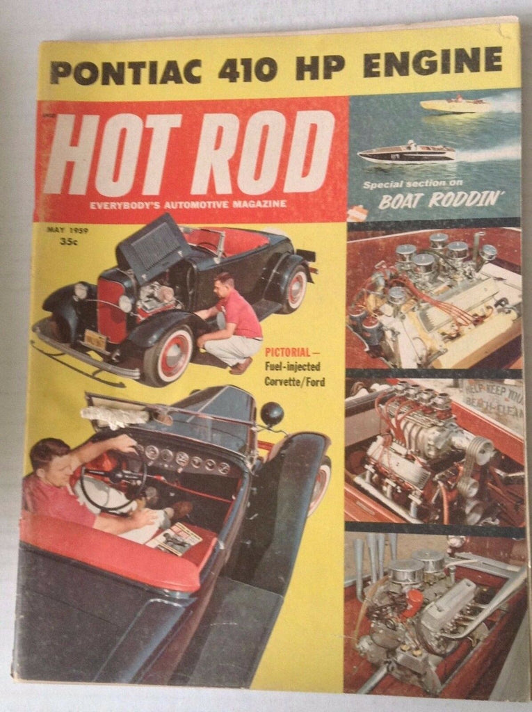 Hot Rod Magazine Pontiac 410 HP Engine May 1959 042517nonrh