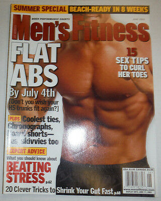 Men's Fitness Magazine 15 Sex Tips & Flat Abs June 2003 030415R