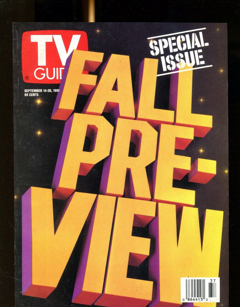 TV Guide Magazine Sept. 14-20 1991 Fall Pre-View EX No ML 022217nonjhe