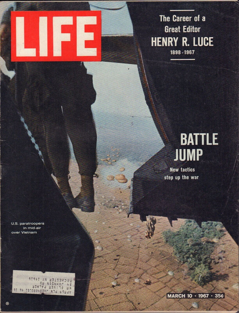 Life March 10 1967 Henry R. Luce, Battle Jump w/ML VG 093016DBE