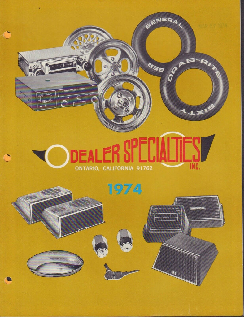 Dealer Specialties 1974 Aftermarket Car Part Catalog 080817nonDBE