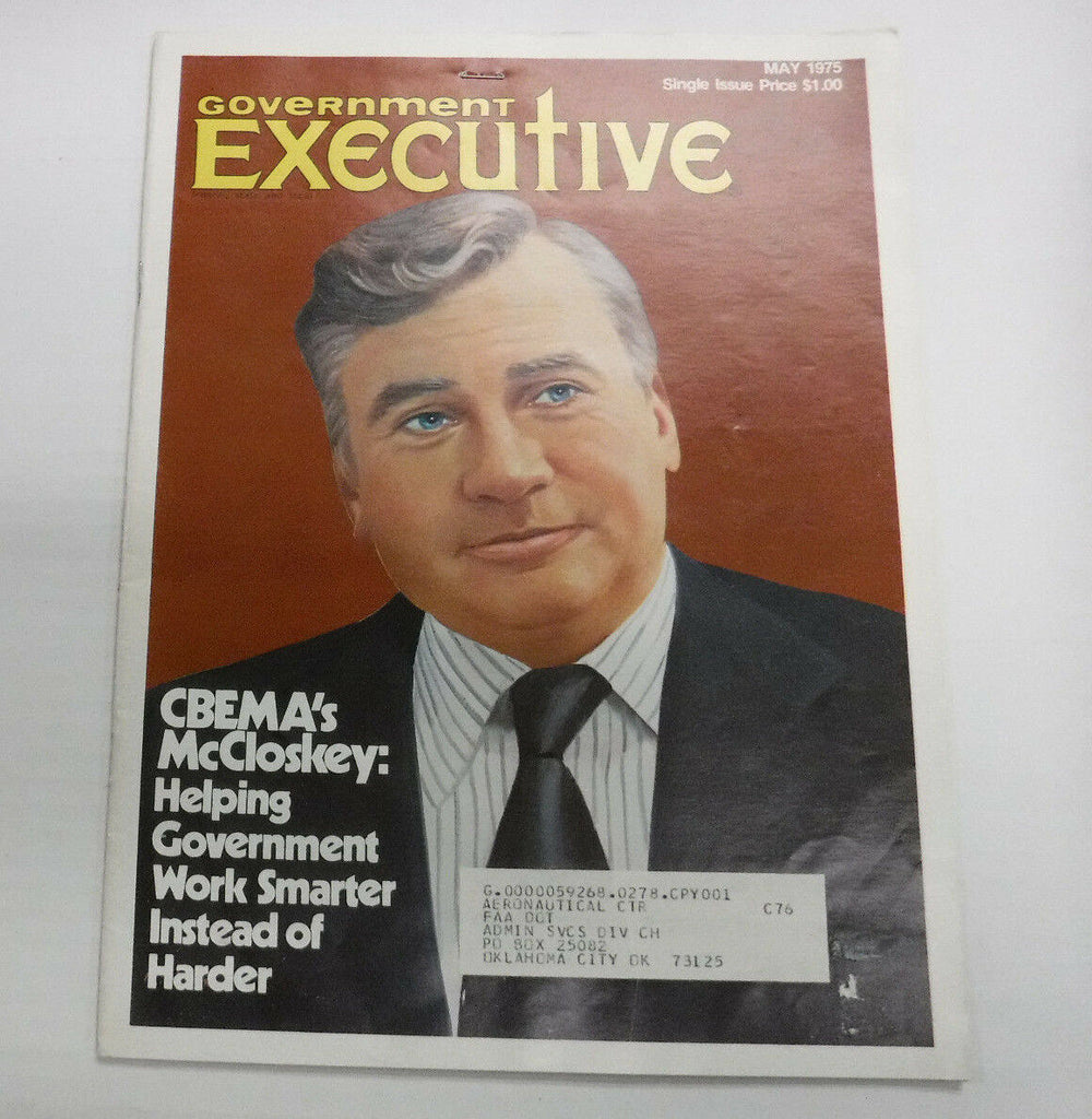Government Executive Magazine CBEMA's McCloskey May 1975 FAL FAA 102016R