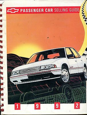 1992 Passenger Car Selling Guide EX 090816jhe