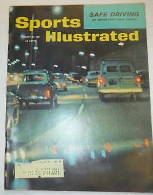 Sports Illustrated Magazine Safe Driving January 1961 040715R