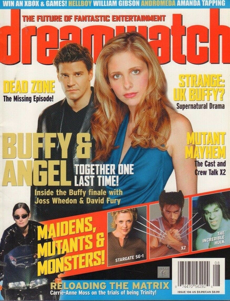 Dreamwatch August 2003 Buffy & Angel, Carrie-Anne Moss 040617nonDBE