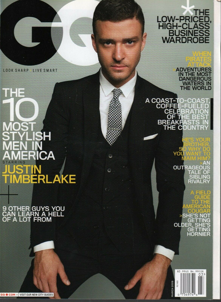 GQ Men's Magazine March 2009 Justin Timberlake 031120AME