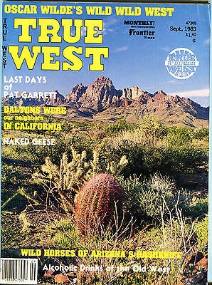 True West Magazine Sept. 1983 Oscar Wilde's Wild Wild West VGEX 012516jhe