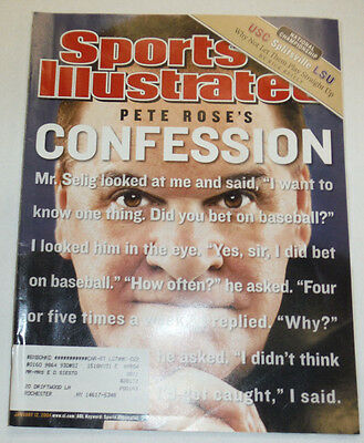 Sports Illustrated Magazine Pete Rose's Confession January 2004 012815R