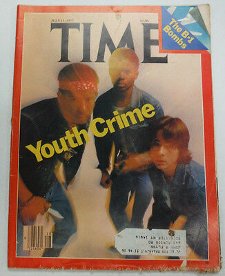 Time Magazine Youth Crime The B-1 Bombs July 1977 052815R