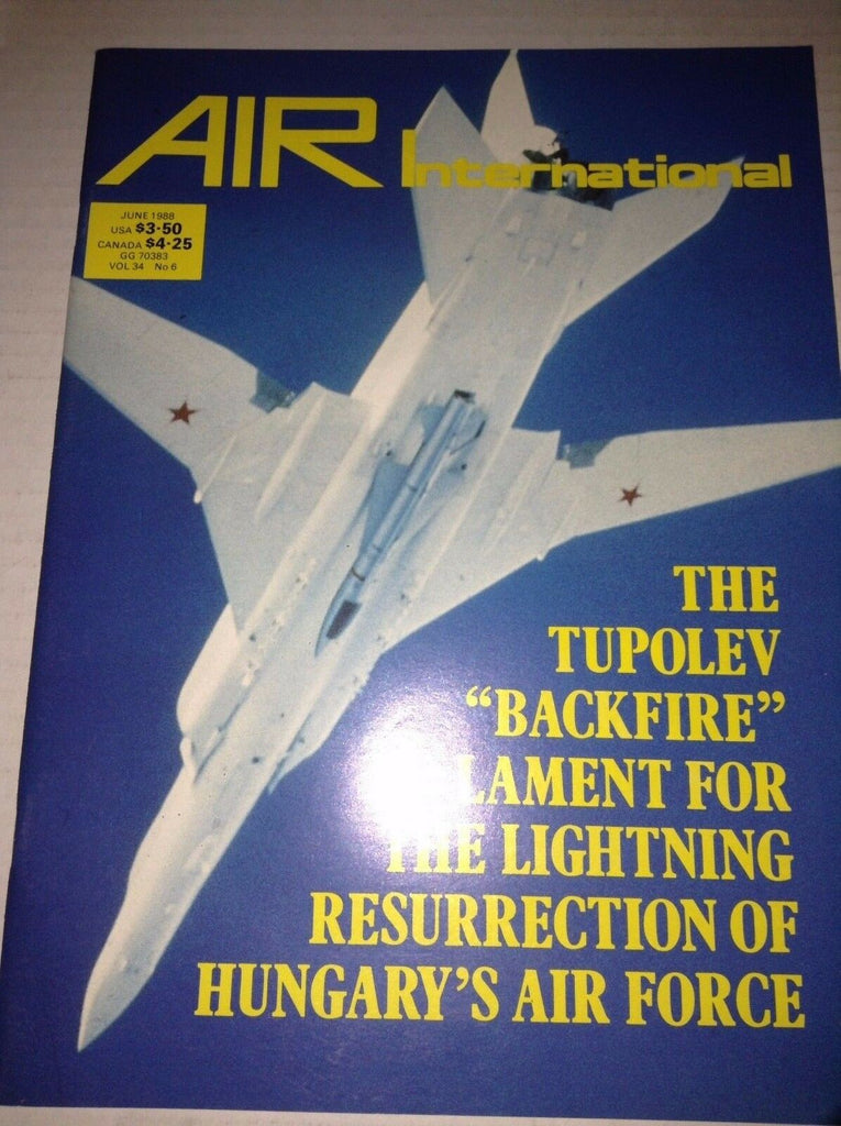 Air International Plane Magazine Tupolev Backfire June 1988 120716rh2