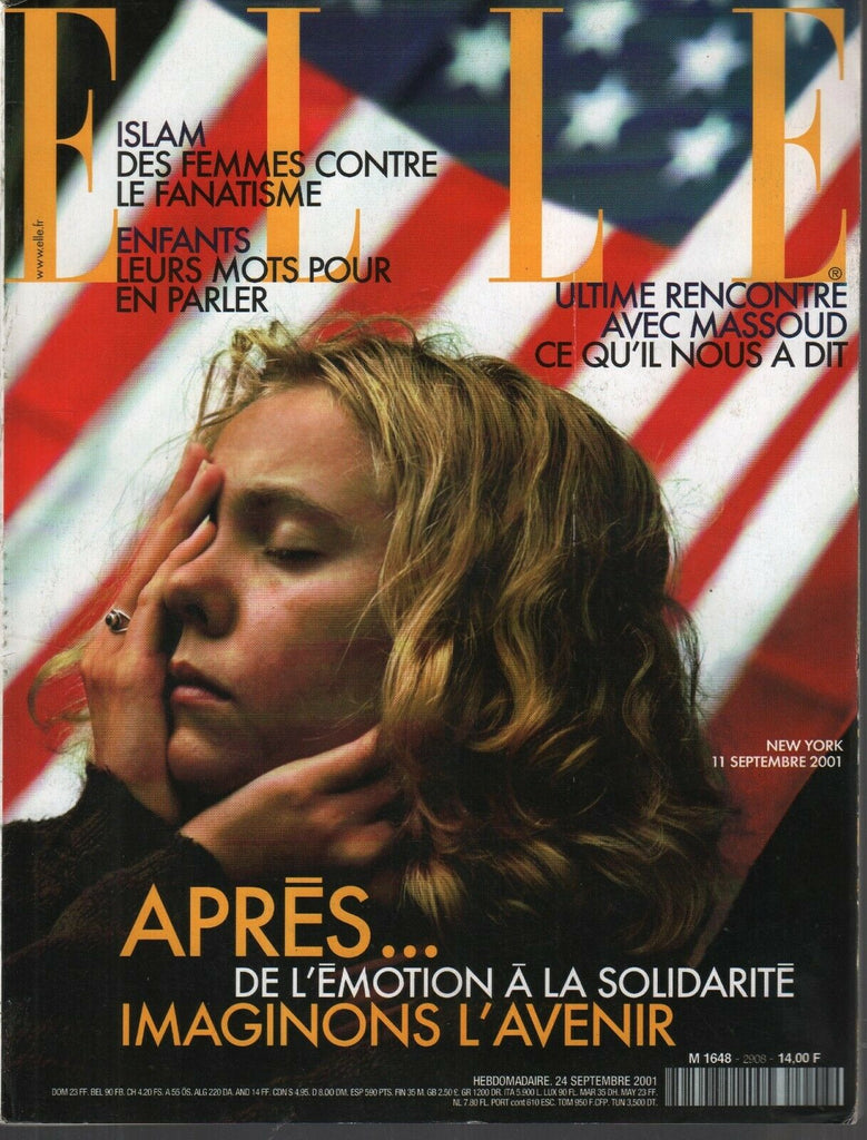 Elle French Fashion 24 Septembre 2001 9/11 Tribute September 11th NY 092719AME