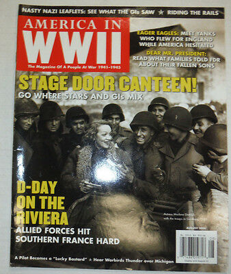 America In WWII Magazine Stage Door Canteen & D-Day august 2006 021715r2