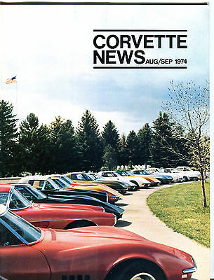 Corvette News August/September 1974 Custer Battlefield Park EX 041216jhe