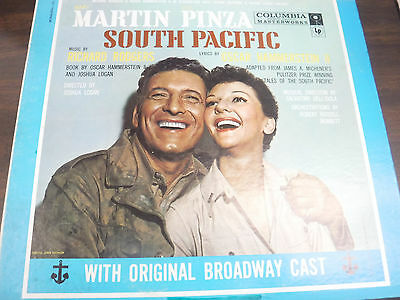 Mary martin Ezio Pinza South Pacific 33 RPM VINYL VG+ 010616 TLJ