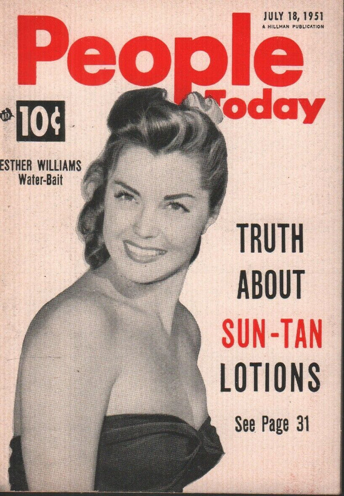 People Today July 18 1951 Esther Williams Cheesecake Pin Up 070819AME