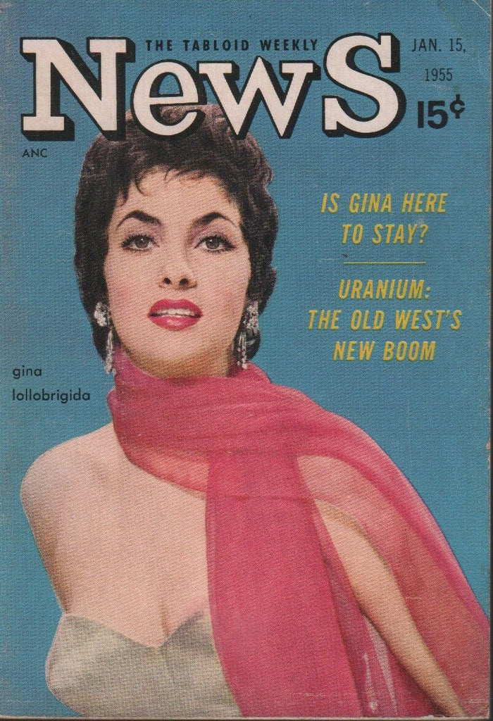 News Tabloid Weekly January 15 1955 Gina Lollobrigida Cheesecake 092418ame