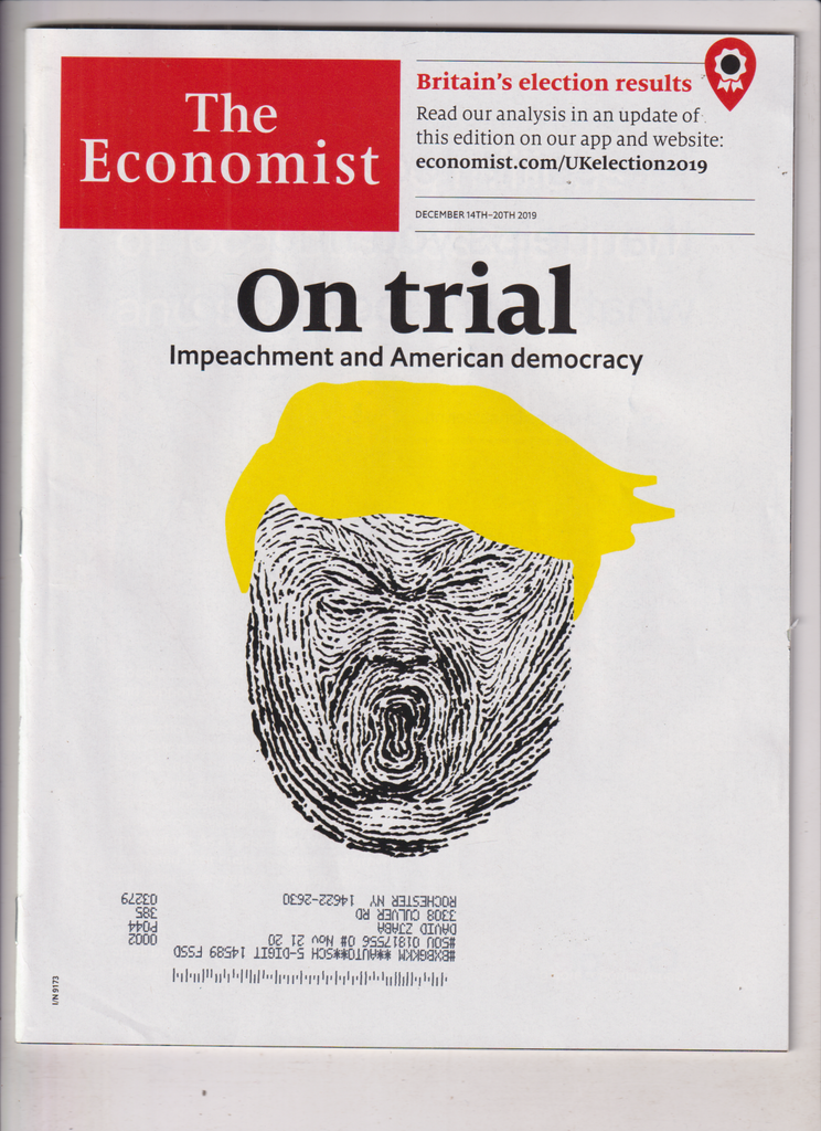 The Economist Mag Donald Trump Impeachment December 14-20, 2019 010920nonr
