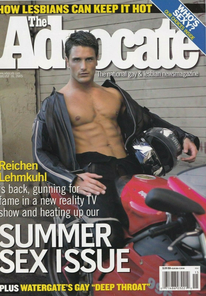 The Advocate August 16 2005 Reichen Lehmkuhl Gigi Stoll 060719DBE
