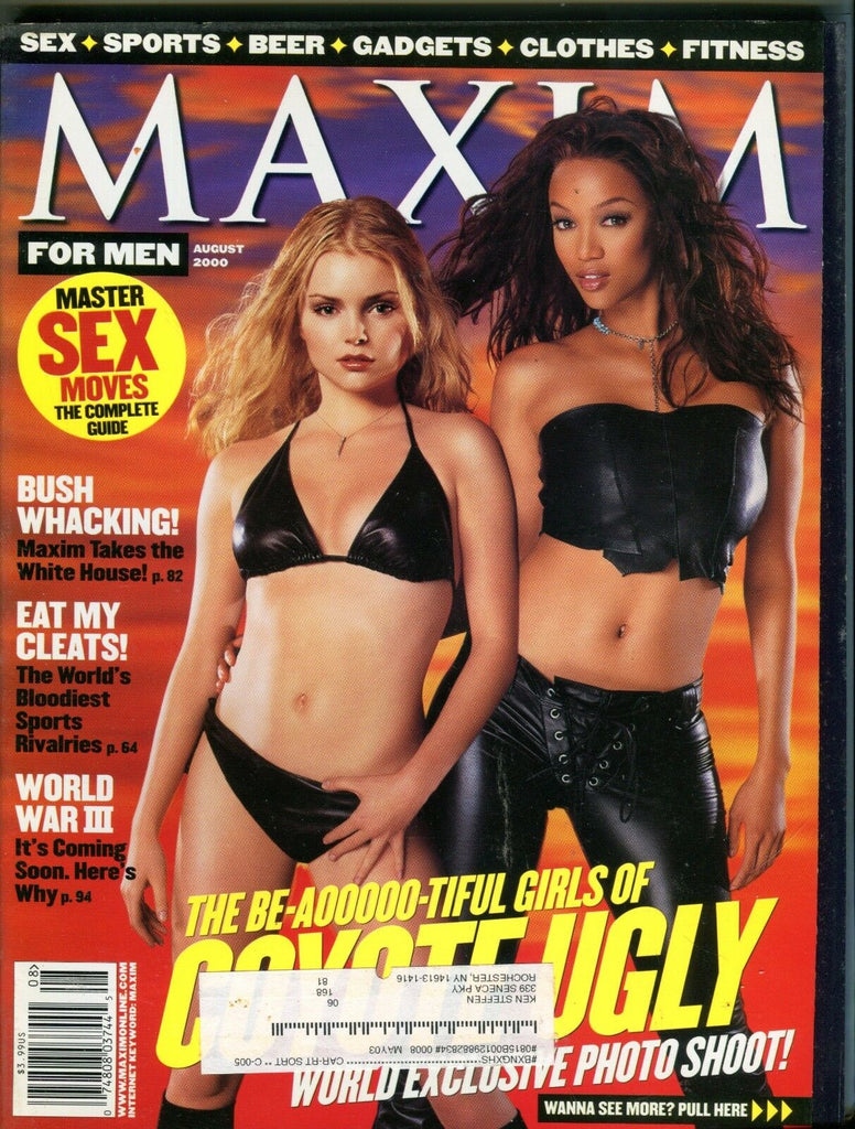 Maxim Magazine August 2000 Coyote Ugly EX w/ML 100716jhe