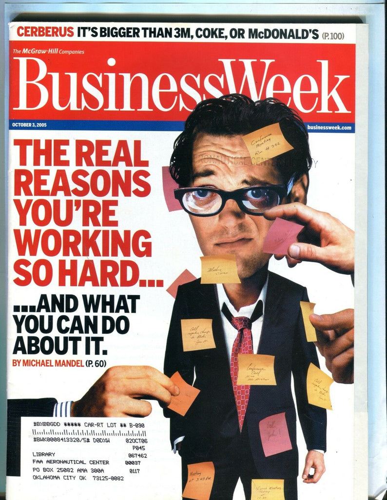 Business Week Magazine October 3 2005 EX w/ML FAA Library 102016jhe