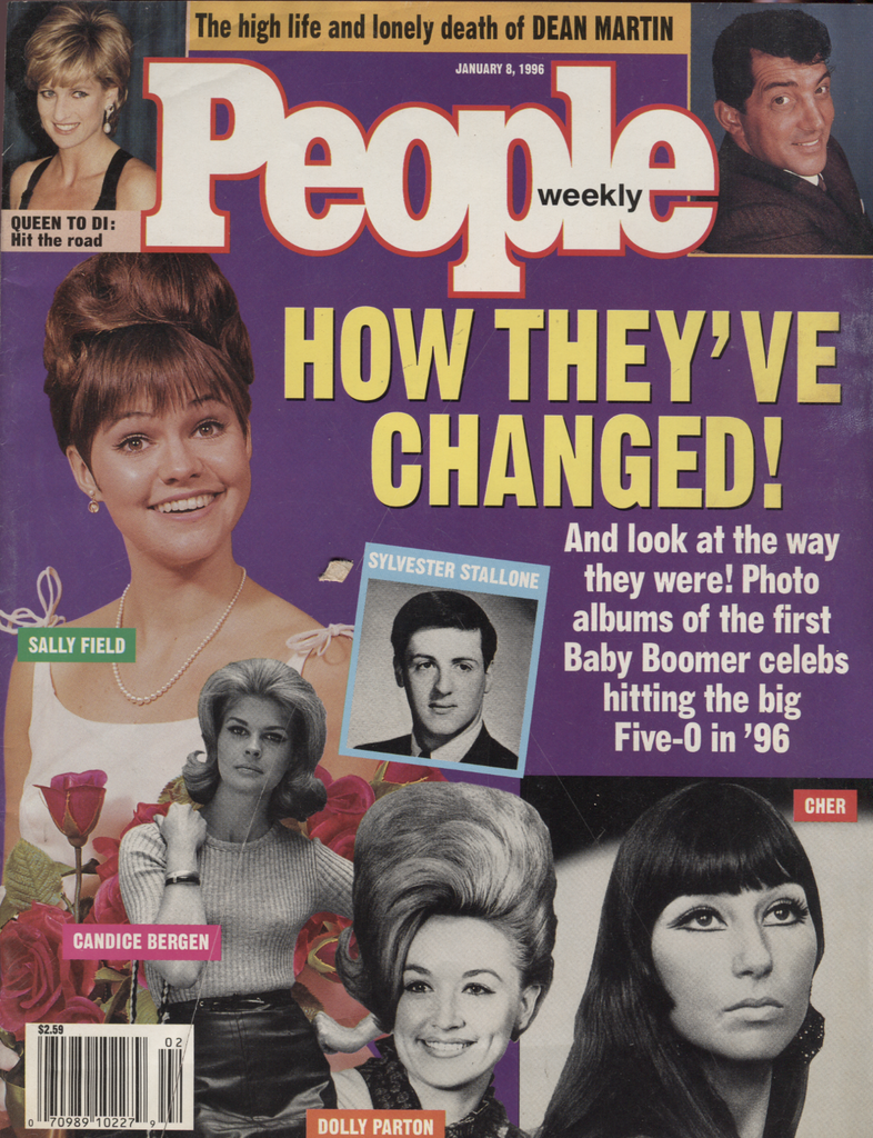 People Weekly January 8 1996 Sally Field Dolly Parton Dean Martin 041320DBE