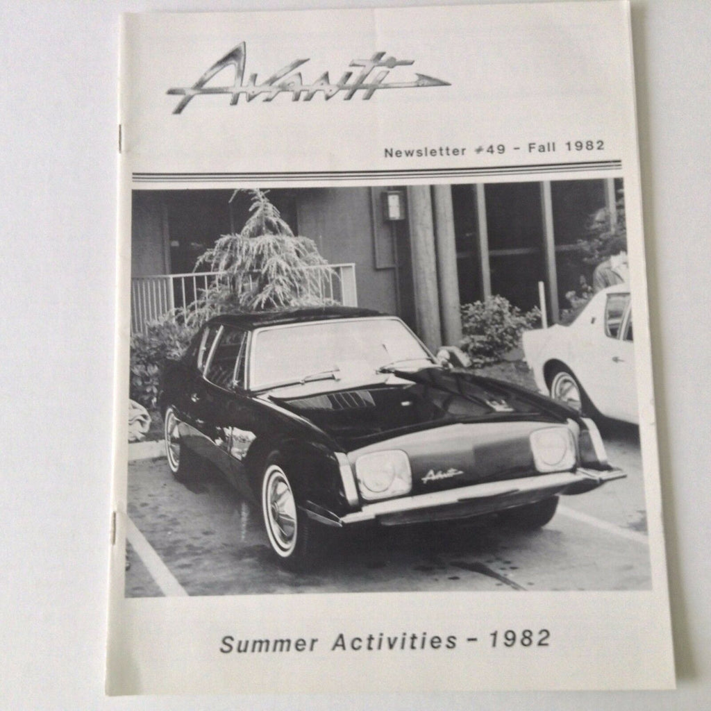 Avanti Magazine Ted Valdez Gary & Candy Johnson Fall 1982 No.49 052117nonrh