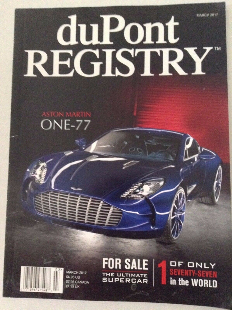 duPont Registry Magazine Aston Martin One-77 March 2017 041217nonrh