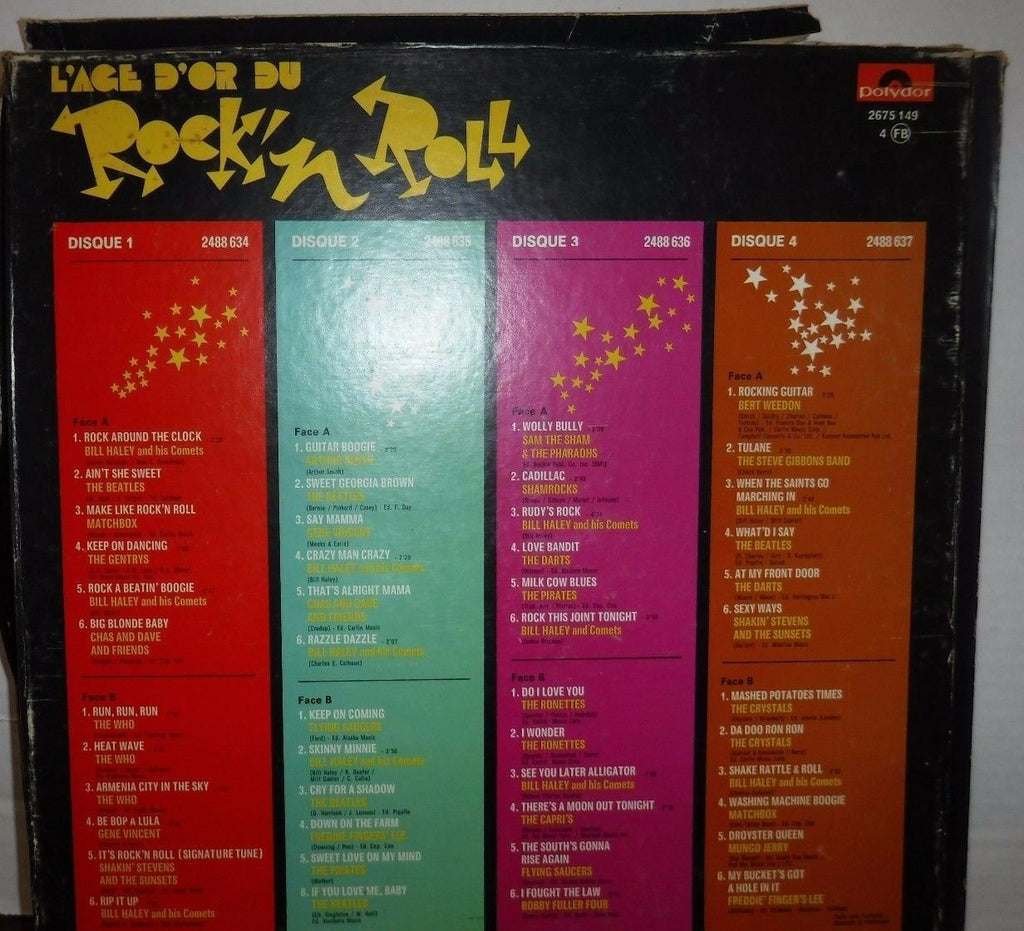 L'Age D'Or Du Rock N Roll 4 record box set Polydor 2675 149 021217LLE
