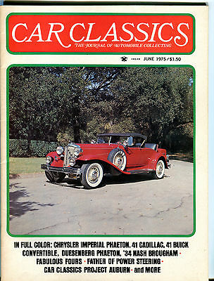 Car Classics Magazine June 1975 Chrysler Imperial Phaeton EX 060916jhe