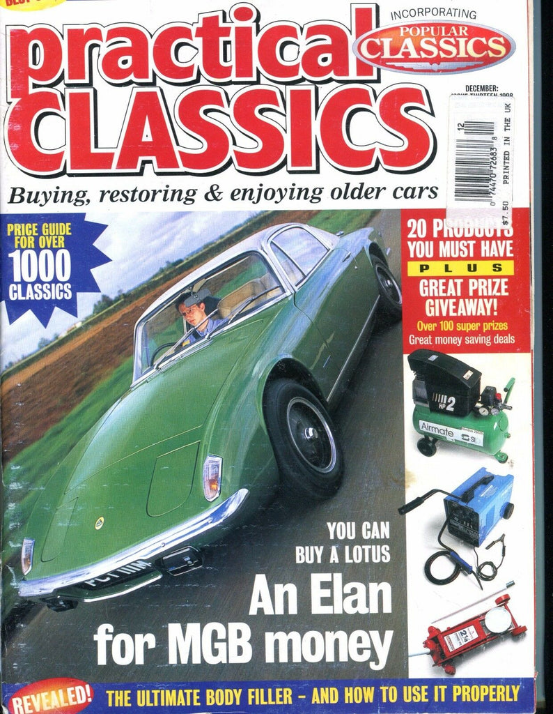 Practical Classics Magazine December 1998 Elan Lotus GD No ML 053017nonjhe