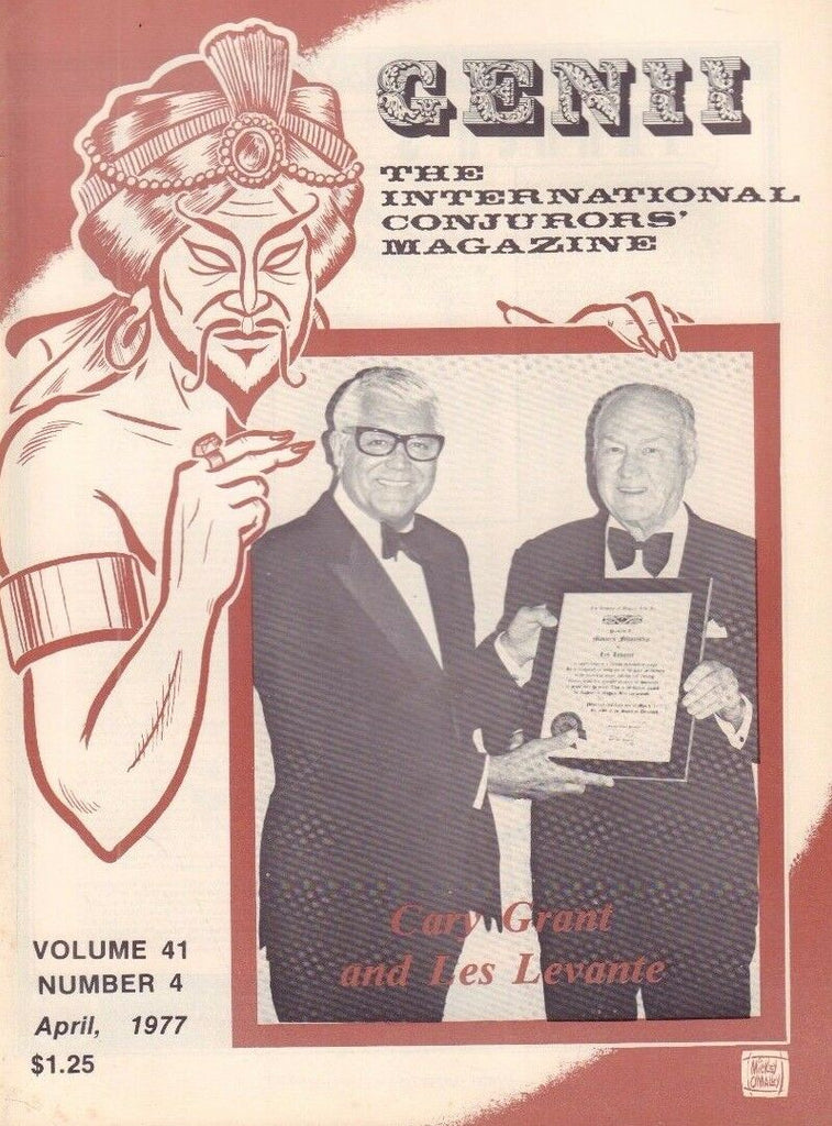 Genii Magic Magazine April 1977 Cary Grant, Les Levante 092917nonDBE
