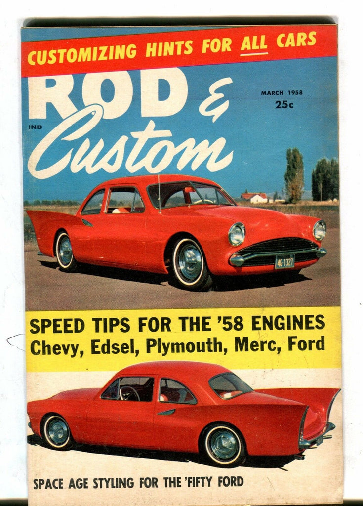 Rod & Custom Magazine March 1958 Chevy Edsel EX 042517nonjhe