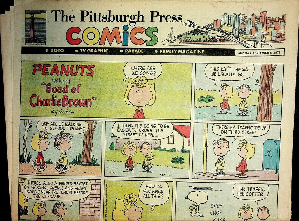 The Pittsburgh Press Comics October 8 1978 Peanuts Batman Superman 021220AME