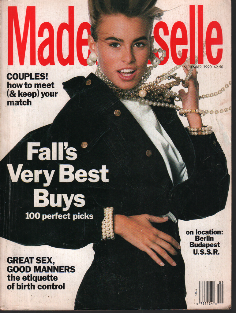 Mademoiselle September 1990 Nikki Taylor Fashion Magazine 080320ame