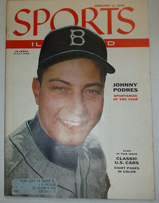 Sports Illustrated Magazine Johnny Podres January 1956 WITH ML 040715R