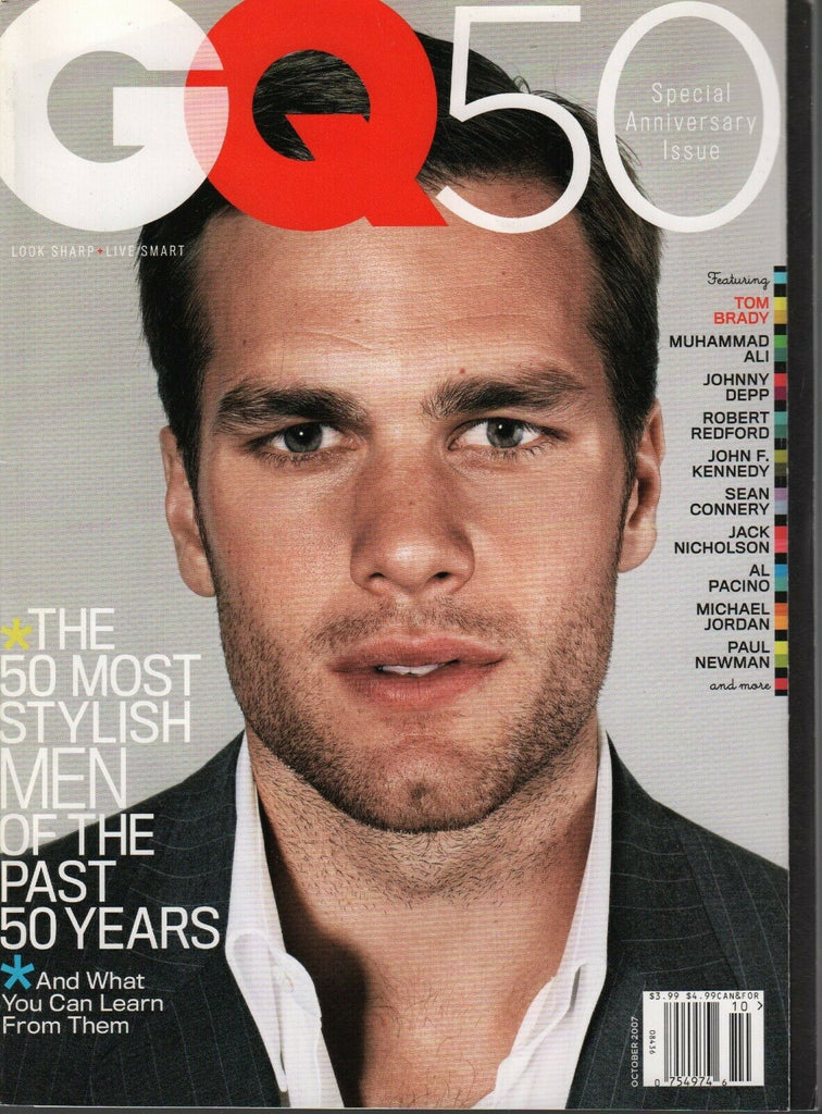GQ Men's Magazine October 2007 Tom Brady Muhammad Ali Johnny Depp 031120AME