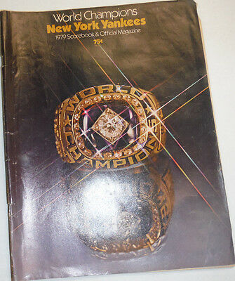 New York Yankees Magazine World Champions 1979 Scorebook 011515R2