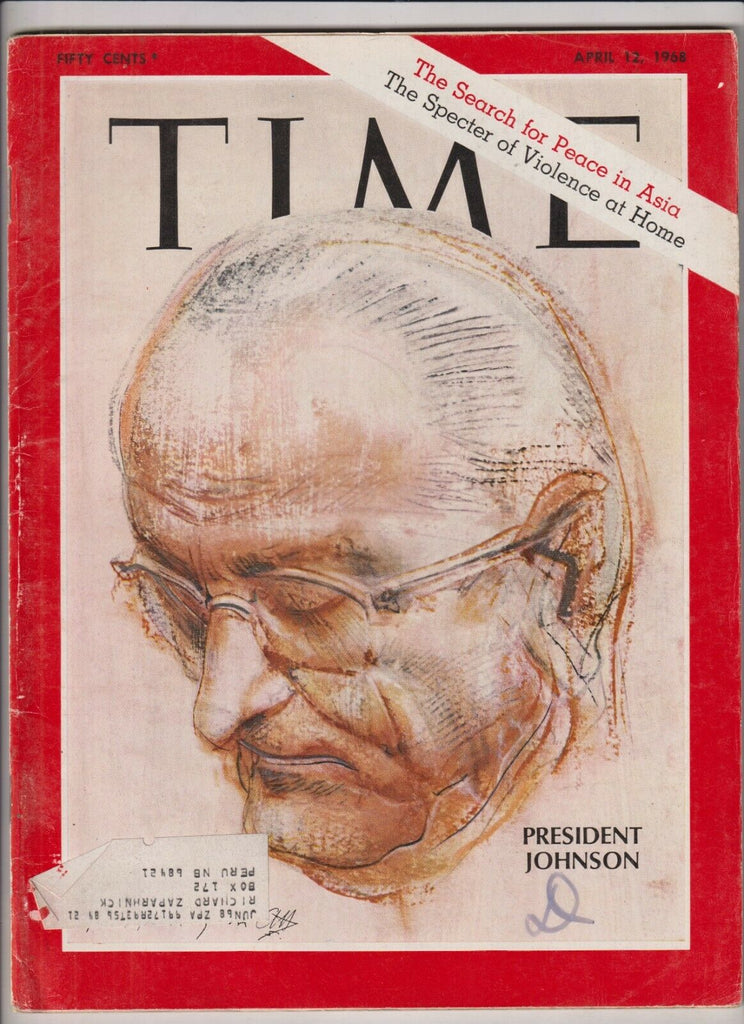 Time Mag President Lyndon B. Johnson April 12, 1968 021720nonr