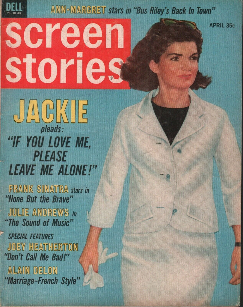 Screen Stories September 1965 Jackie Kennedy Frank Sinatra 070119AME