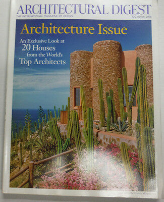 Architectural Digest Magazine 20 Houses Of Top Architects October 2006 070615R