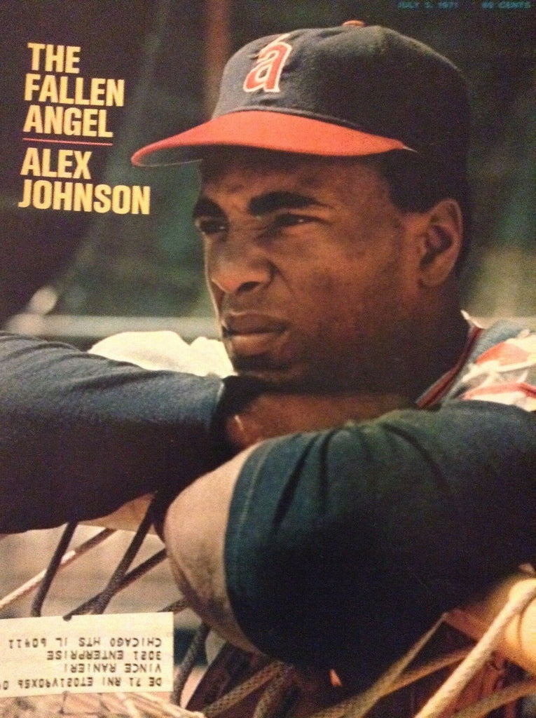 Sports Illustrated Magazine Angels Alex Johnson July 5, 1971 120118nonrh