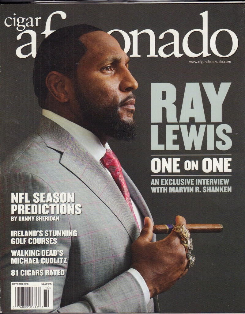 Cigar Aficionado October 2016 Ray Lewis Vg 010317DBE2