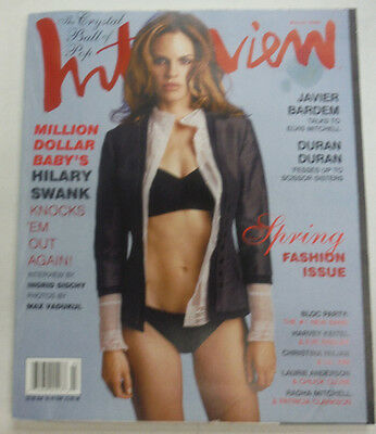 Interview Magazine Javier Bardem Hilary Swank March 2005 060415R