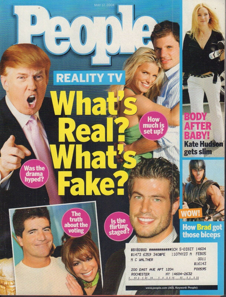 People May 17 2004 Donald Trump, Jessica Simpson w/ML 050617nonDBE