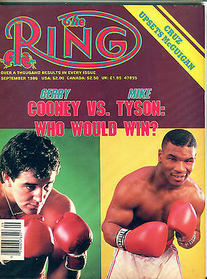 The Ring Boxing Magazine September 1986 Gerry Cooney Mike Tyson EX 060616jhe