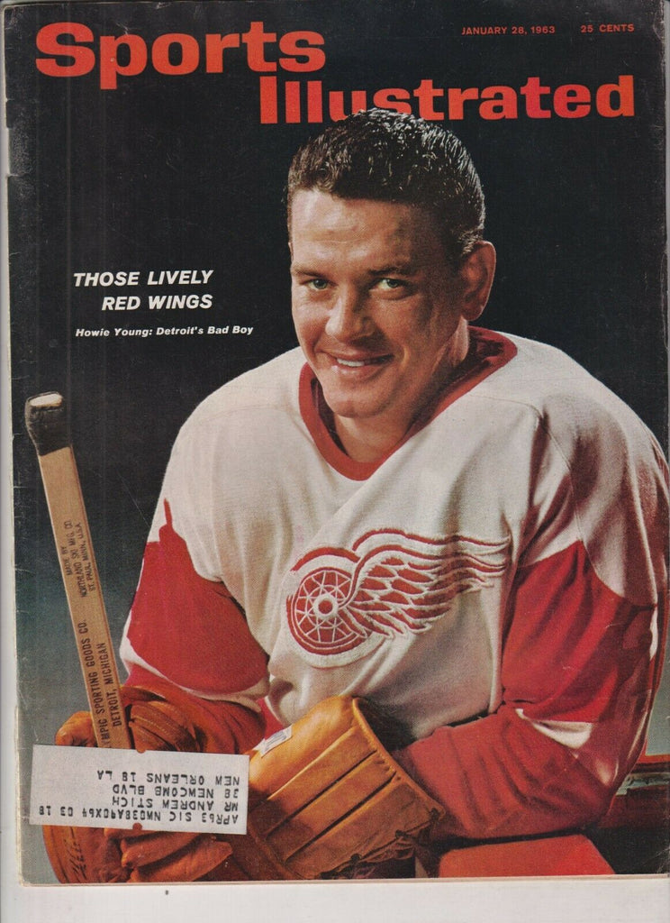 Sports Illustrated Howie Young Detroit Hockey January 28, 1963 021120nonr