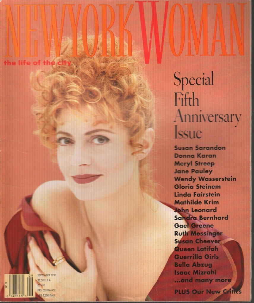 New York Woman Magazine September 1991 Susan Sarandon Donna Karan 112119AME